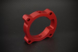 Hyundai Genesis Coupe Throttle Body Spacer - Torque Solution - Red - `10-`12